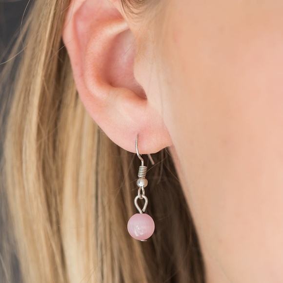 "Love Of My Life" - Pink Moonstone Heart Necklace - Picture 2 of 3